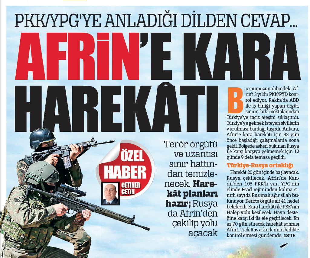 Ruslar, Afrin’den çekilmeye başladı